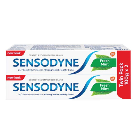 Sensodyne Fresh Mint Toothpaste Twin Pack 100g x 2