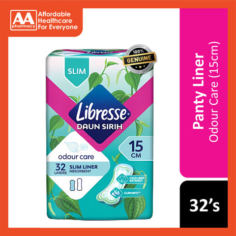 Libresse Liner (Odour Care, Slim, 15cm) 32's