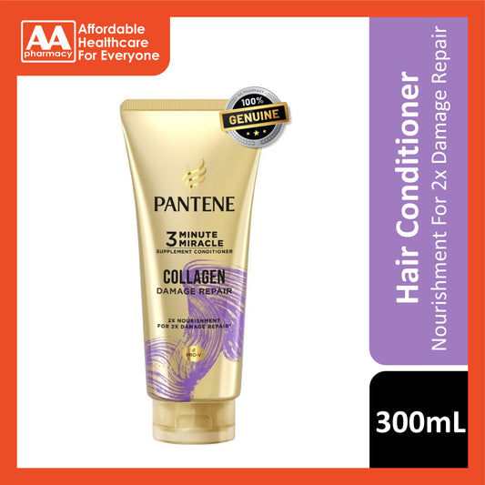 Pantene 3 Minute Miracle Supplement Conditioner (Collagen - Damage Repair) 300mL