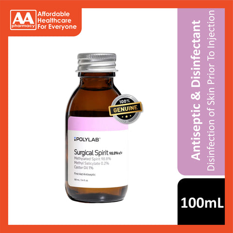 PolyLab Surgical Spirit 98.8% v/v Solution 100mL