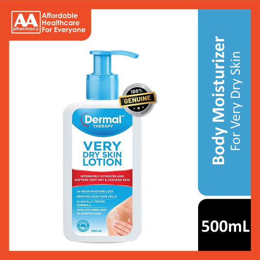 Dermal Therapy Very Dry Skin Lotion 500mL (With 10% Urea and 1% Dimethicone)