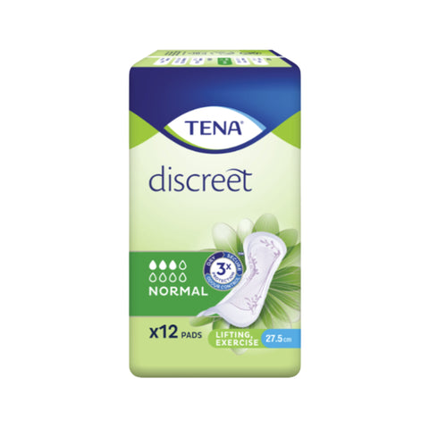 Tena Discreet Pads (Light to Medium Bladder Weakness, Normal, Non Wing 27.5cm) 12's