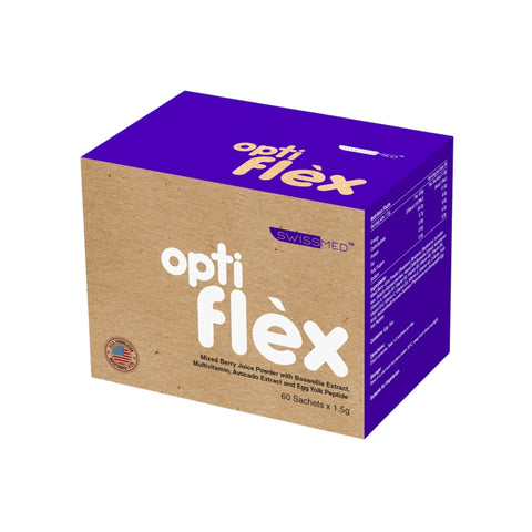 Swissmed Opti-Flèx (Boswellia Extract, Multivitamins, Avocado Extract and Egg Yolk Peptide) Sachet 1.5gx60's