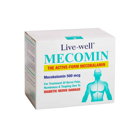 Live-Well Mecomin (Mecobalamin 500mcg) Tablet 60's