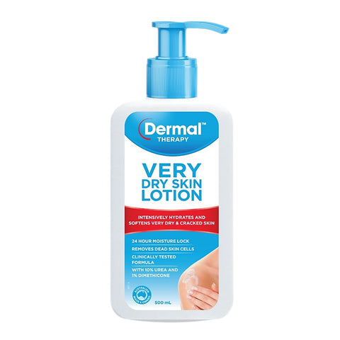 Dermal Therapy Very Dry Skin Lotion 500mL (With 10% Urea and 1% Dimethicone)