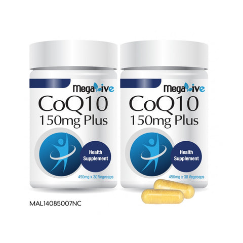 MegaLive CoQ10 150mg Plus Vegecapsule 2x30's