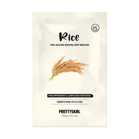 Pretty Skin Total Solution Essential Sheet Mask (Rice) 1's