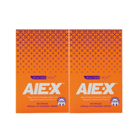 Swissmed AIE-X (Whey Protein with Digestive Enzyme and Probiotic) Chewable Tablet 2x30's