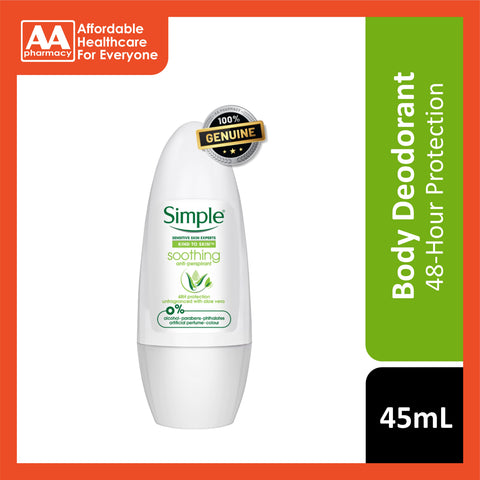 Simple Soothing Anti-Perspirant Roll On 45mL