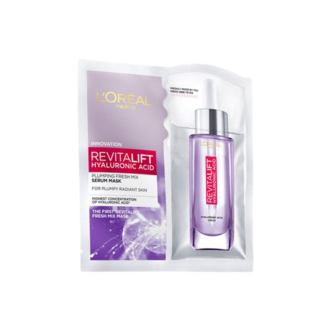 L'Oréal Paris RevitaLift Hyaluronic Acid Plumping Fresh Mix Serum Mask 1's