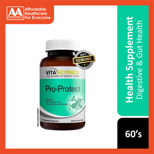 VitaScience Pro-Protect Vegecapsule 60’'s (Prebiotic and Probiotics)