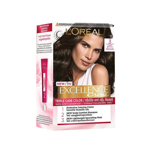 L'Oréal Paris Excellence Creme Triple Care Colour 3 Dark Brown