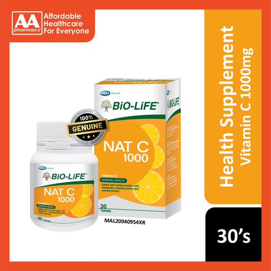 Bio-Life Nat C 1000mg Tablet 30's