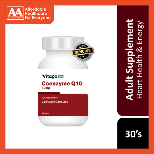 Vitago365 Co-Enzyme Q10 50mg Capsule 30's