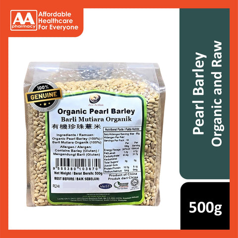 Lohas/Eco Action Organic Pearl Barley 500g (New Packaging)