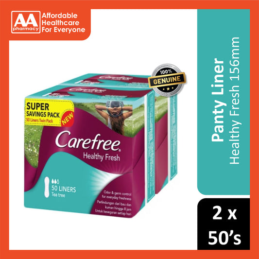 Carefree Liners (Healthy Fresh, 156mm) 2x50's