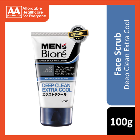 Biore Mens Double Scrub Extra Cool 100g