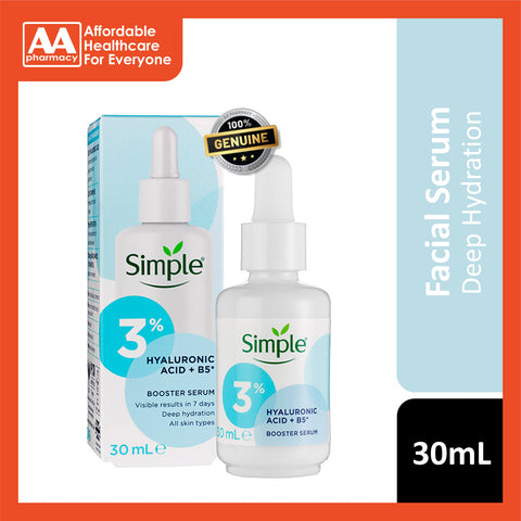 Simple 3% Hyaluronic Acid & B5 Booster Serum 30mL