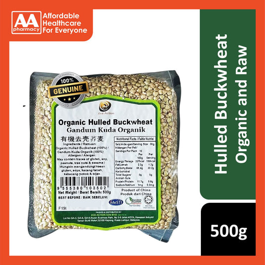 Lohas/Eco Action Organic Hulled Buckwheat 500g (New Packaging)