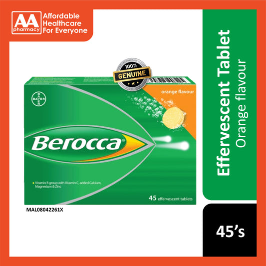 Berocca Effervescent Tablet 3x15's (Orange)