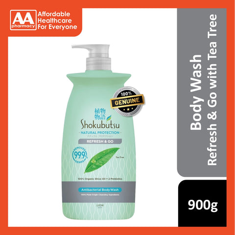 Shokubutsu Natural Protection Antibacterial Body Wash 900g - Refresh & Go