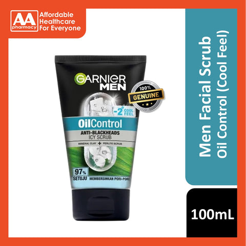 Garnier Men Oil Control Anti-Blackheads Icy Scrub 100mL