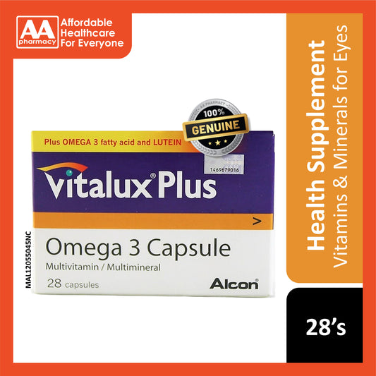 Vitalux Plus Omega 3 Capsule 28's