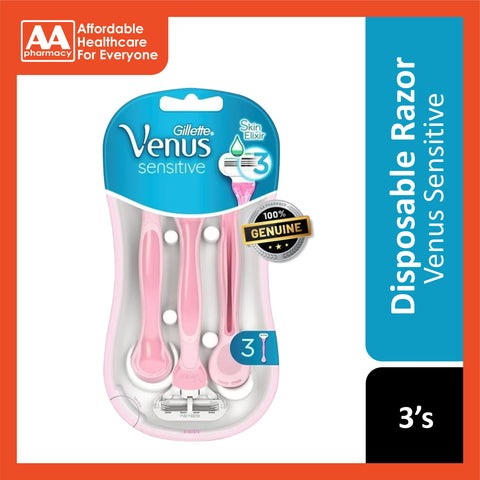 Gillette Venus Sensitive Disposable Razors 3's