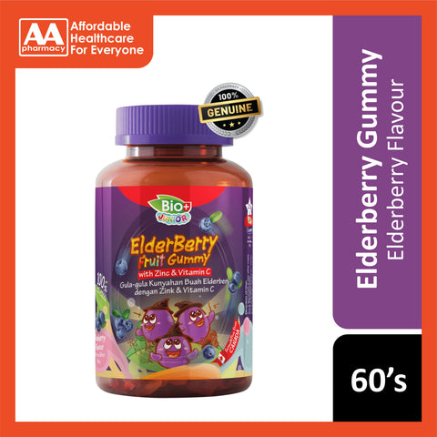 BioPlus Junior Elderberry Gummy 60's (Elderberry)