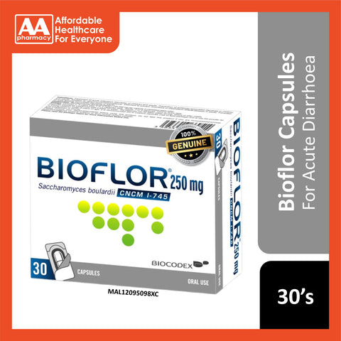 Bioflor 250mg Capsule 30's - Saccharomyces Boulardii CNCM I-745