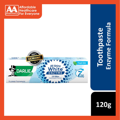 Darlie All Shiny White Supreme Enzyme Toothpaste 120g - Fresh Mint