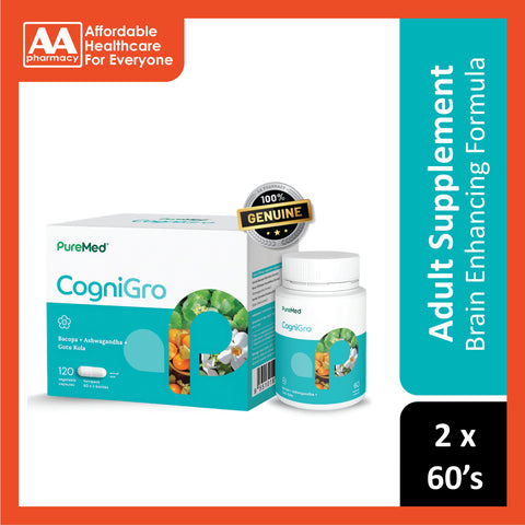 PureMed CogniGro Vegecapsule 2x60's