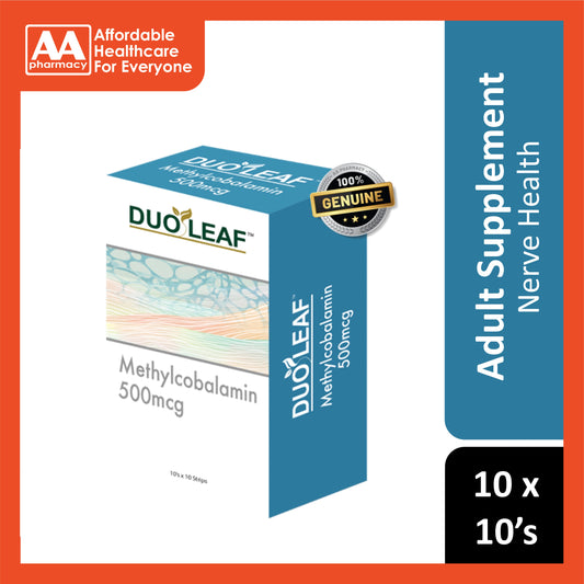 Duoleaf Methylcobalamin 500mcg Tablet 10x10's