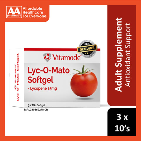 Vitamode Lyc-O-Mato Softgel 3x10's