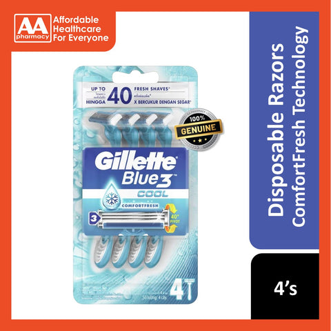 Gillette Blue 3 Cool Disposable Razor 4's