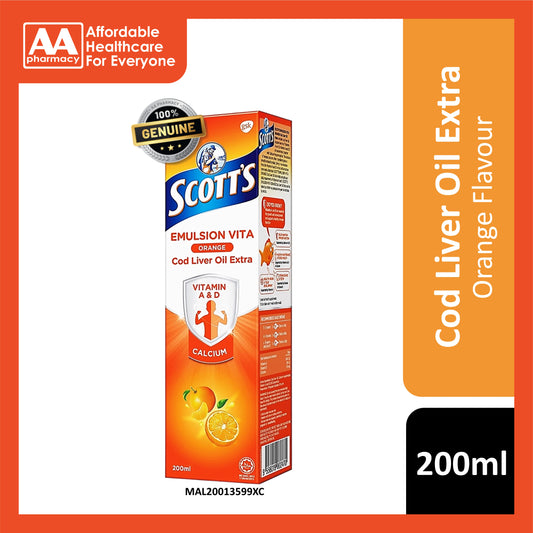 Scotts Emulsion Vita Orange Cod Liver Extra 200mL