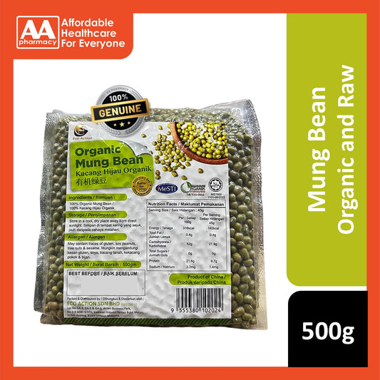 Lohas/Eco Action Organic Mung Beans 500g (New Packaging)