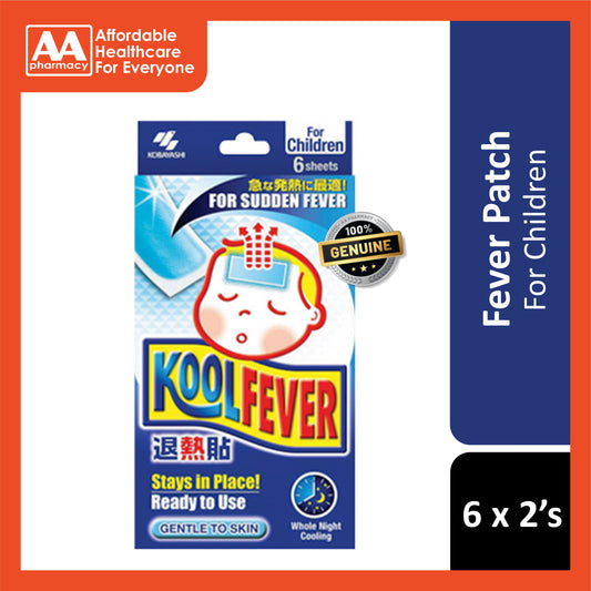 KoolFever Cooling Gel Sheet For Children (2-12 years old) 6x2's