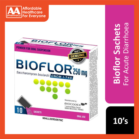 Bioflor 250mg Sachet 10's - Saccharomyces Boulardii CNCM I-745