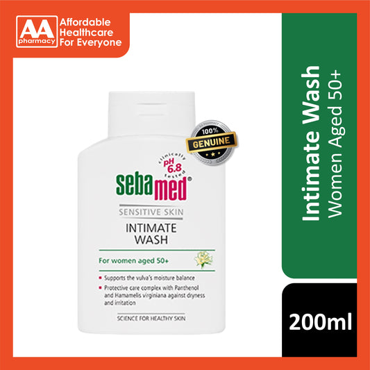 Sebamed Feminine Intimate Wash Ph6.8 (For Women Aged Years 50 And Above)  200mL