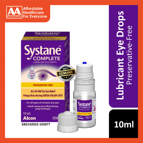 Systane Complete Preservative-Free Eye Drops 10ml