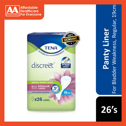 Tena Discreet Liners (For Bladder Weakness, Regular, 19cm) 26's