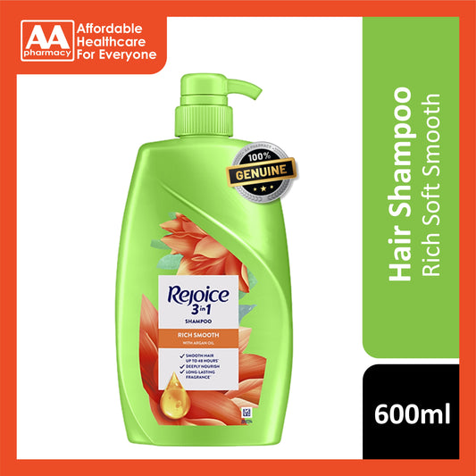 Rejoice Rich Soft Smooth Shampoo 600mL