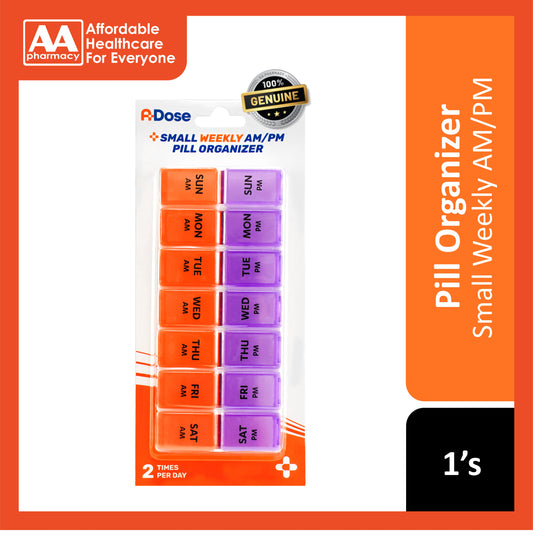 A-Dose Small Weekly AM/PM Pill Box (14 Compartments) 1's