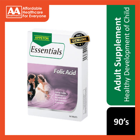 Appeton Essentials Folic Acid 400mcg Tablet 90's