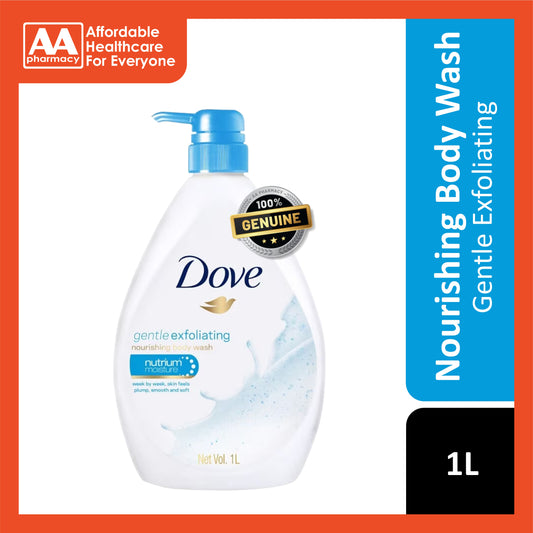 Dove Gentle Exfoliating Nourishing Body Wash 1L