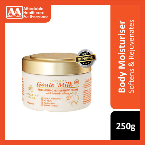 [CLEARANCE] [EXP 10/2025] G&M Australian Goats Milk + MkII Replenishing Moisturizing Cream with Manuka Honey 250g