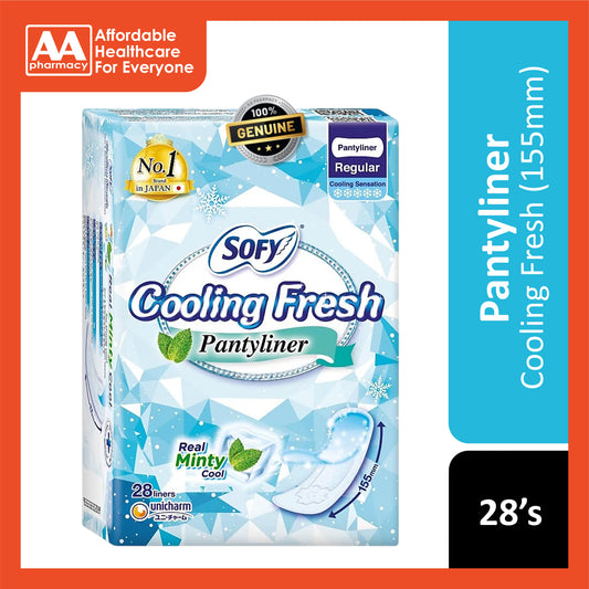 Sofy Cooling Fresh Pantyliner 155mm (28's)