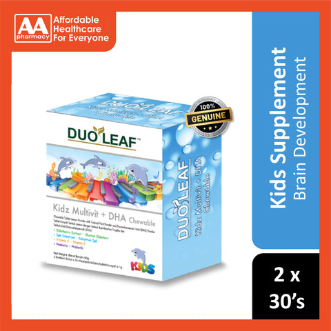 Duoleaf Kidz Multivitamins + DHA Chewable Tablet 2x30's