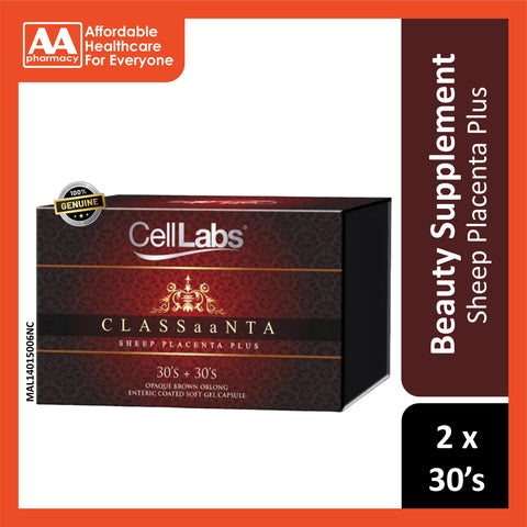 Celllabs Sheep Placenta Plus Classaanta (2X30's)